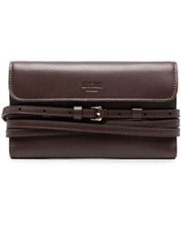 Moschino - Tie Me Leather Wallet - Lyst