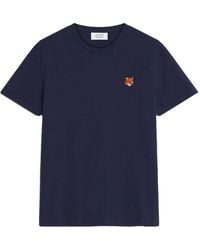 Maison Kitsuné - Fox Head Cotton T-Shirt - Lyst