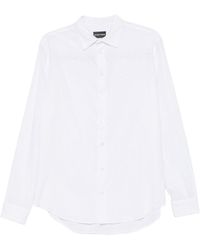 Emporio Armani - Linen Blend Shirt - Lyst