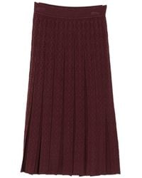 Tory Burch - Pleated Long Skirt By - Lyst