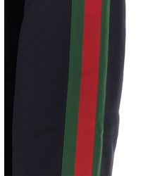 Gucci - Web Detail Cotton And Silk Hoodie - Lyst