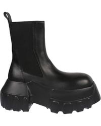 Rick Owens - Beatle Mega Tractor Leather Boot - Lyst