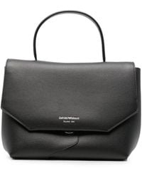 Emporio Armani - Medium Leather Handbag - Lyst