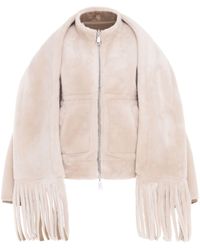 Urbancode - Bomber Jacket With Scarf - Lyst