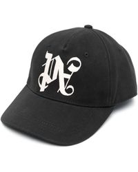 Palm Angels - Monogram-embroidered Cotton Cap - Lyst