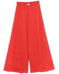 forte_forte - Voile Cotton And Silk Trousers - Lyst