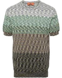 Missoni - Slub Knitted T-shirt - Lyst