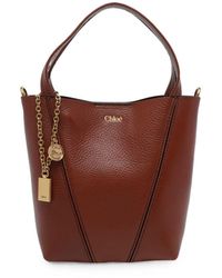 Chloé - Chloé Chloé Spin Small Leather Tote - Lyst