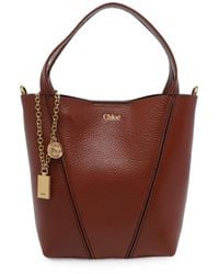 Chloé - Chloé Chloé Spin Small Leather Tote - Lyst