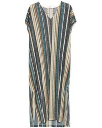 Siyu - Zoe Striped Kaftan Dress - Lyst