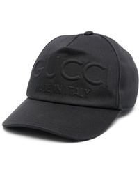 Gucci - Embossed-logo Cotton Cap - Lyst