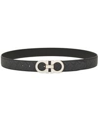 Ferragamo - Gancini Leather Belt - Lyst