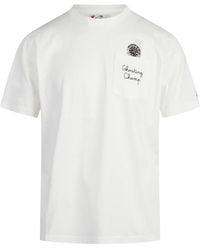 MC2 Saint Barth - Connor T-Shirt With Pocket And Embroidery - Lyst