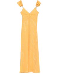 forte_forte - V-Necked Long Dress - Lyst