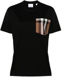 Burberry - T-shirt Carrick a quadri - Lyst