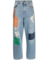 Alanui - California Patchwork-detailing Jeans - Lyst
