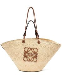 Loewe - Anagram Rafia Large Tote - Lyst