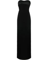 Monot - Silk Crepe Long Dress - Lyst
