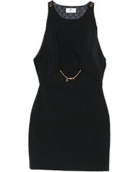Elisabetta Franchi - Fitted Dress With Sweetheart Neckline - Lyst