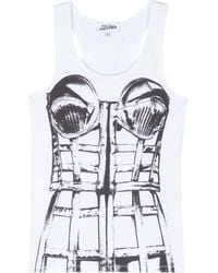 Jean Paul Gaultier - Cage Top White In Polyester - Lyst