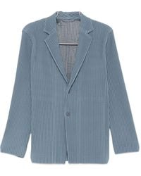 Homme Plissé Issey Miyake - Homme Plisse' Issey Miyake Pleated Single-Breasted Jacket - Lyst