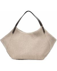 Brunello Cucinelli - Cotton Blend Tote Bag - Lyst