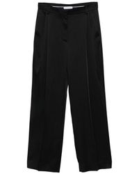 Stella McCartney - Pleated Satin Trousers - Lyst