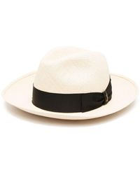 Borsalino - Amedeo Straw Panama Hat - Lyst