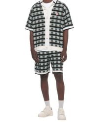 CASABLANCA - Mosaic Short-Sleeve Crochet Cardigan - Lyst