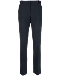 Valentino - Wool And Silk Blend Trousers - Lyst