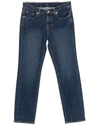 7 For All Mankind - Low Cigarette Denim Jeans - Lyst