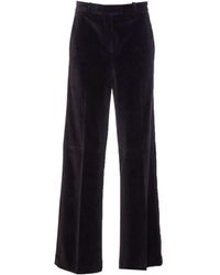 Circolo 1901 - Cotton Wide-Leg Trousers - Lyst