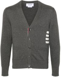 Thom Browne - Cardigan Con Scollo A V - Lyst