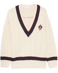 Zimmermann - Valiant Wool V-Necked Jumper - Lyst