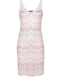 Missoni - Zigzag Pattern Sleeveless Short Dress - Lyst