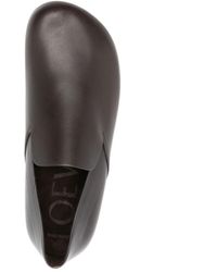 Loewe - Leather Moccasin - Lyst