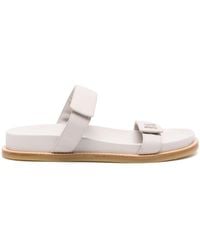 EA7 - Leather Sandals - Lyst