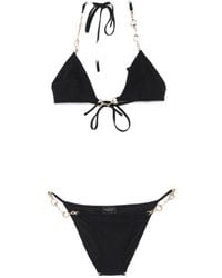 Gucci - Hobrsebit Detail Triangle Bikini Set - Lyst