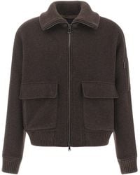 Paul & Shark - Wool And Cashmere Bomber Jacket - Lyst