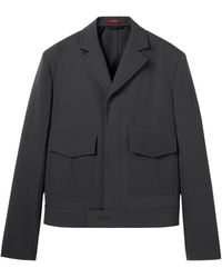 Gucci - Embossed Wool Gabardine Jacket - Lyst
