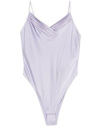forte_forte - Silk Satin Bodysuit - Lyst