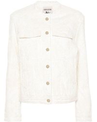 Semicouture - Embroidered-patterned Buttoned Jacket - Lyst