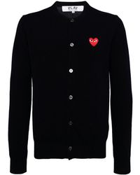 COMME DES GARÇONS PLAY - Wool Cardigan - Lyst