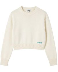 Loewe - Logo Wool Sweater - Lyst