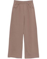 Brunello Cucinelli - Cotton Trousers - Lyst