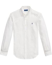 Polo Ralph Lauren - Linen Shirt With Logo - Lyst