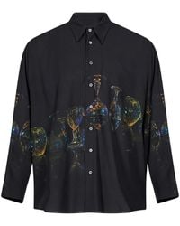 Magliano - Glass-Print Long-Sleeve Shirt - Lyst