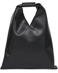 MM6 by Maison Martin Margiela - Small Japanese Leather Tote Bag - Lyst