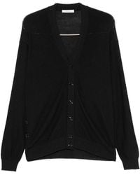 Lemaire - Wool Blend Twisted Cardigan - Lyst