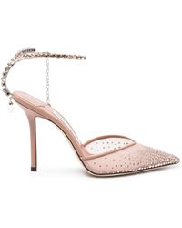 Jimmy Choo - Saeda 100Mm Pumps Embellished With Crystals - Lyst